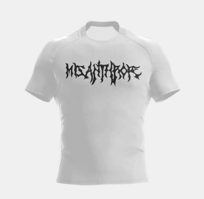White compression with 'Misanthrope' text white